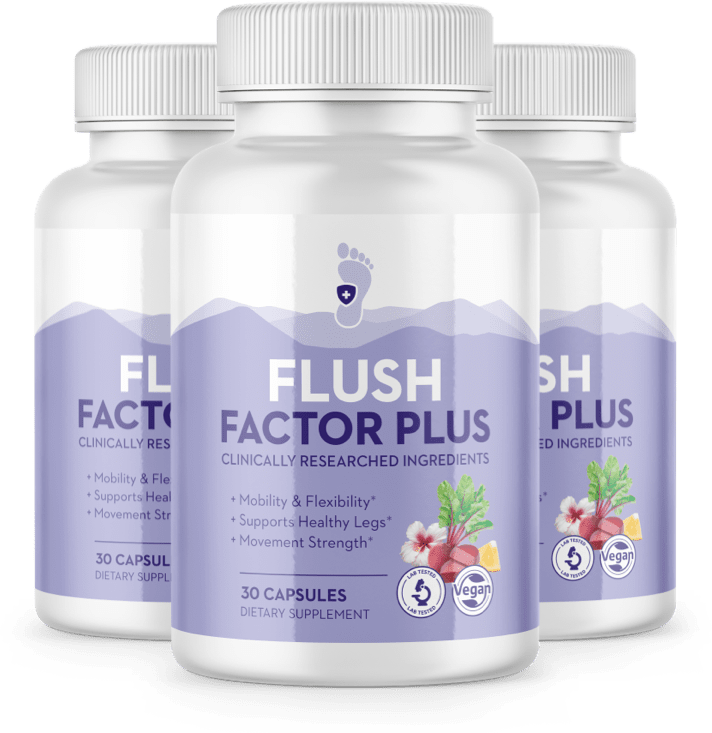 Flush Factor Plus three bottles